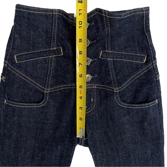 Guess Jeans Authentic Ultra High-Waisted Skinny Jeans Women 23 Stretch Deep Blue - Picture 7 of 9